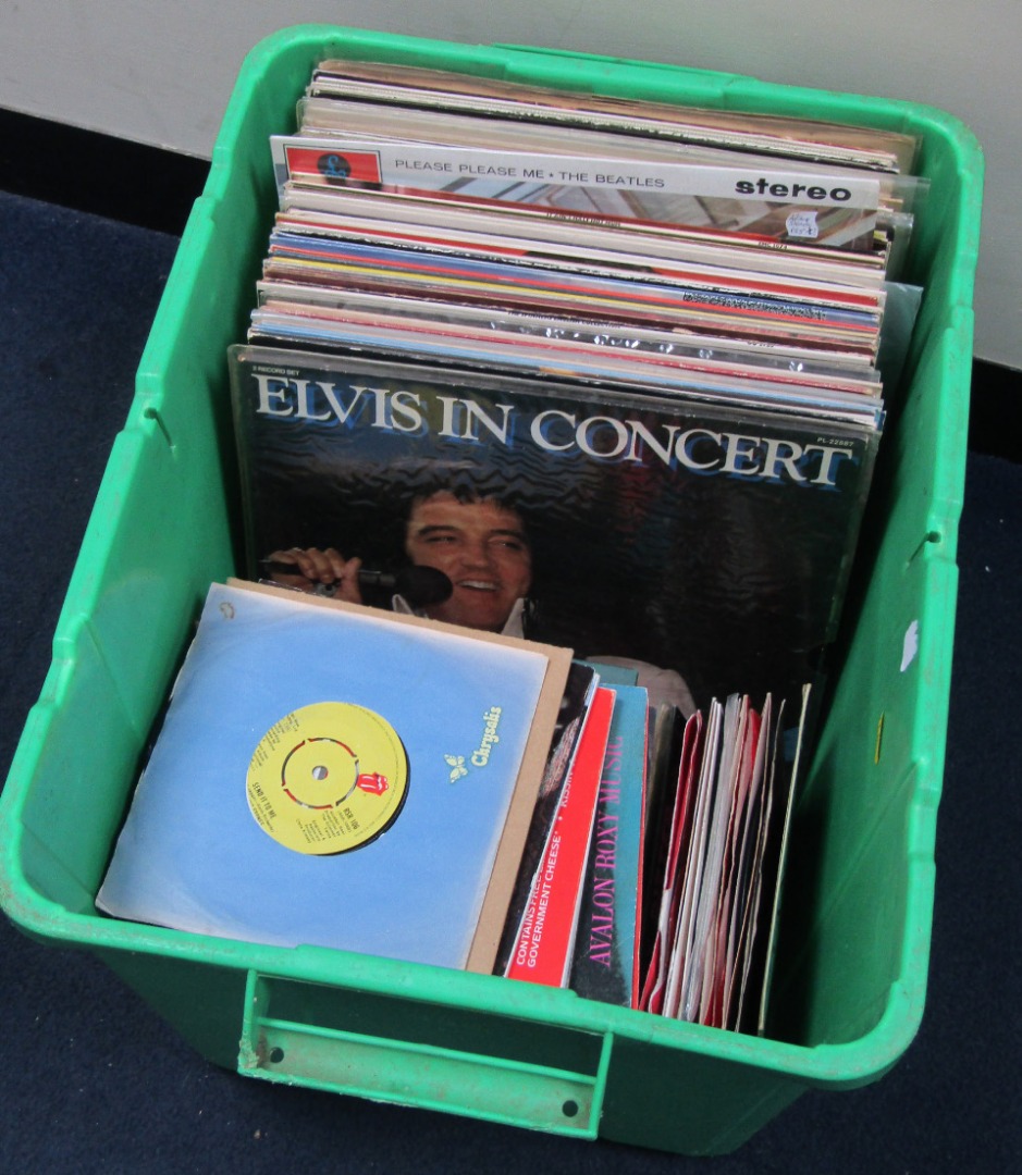 Appraisal: A collection of vinyl records comprising singles EPs packs and