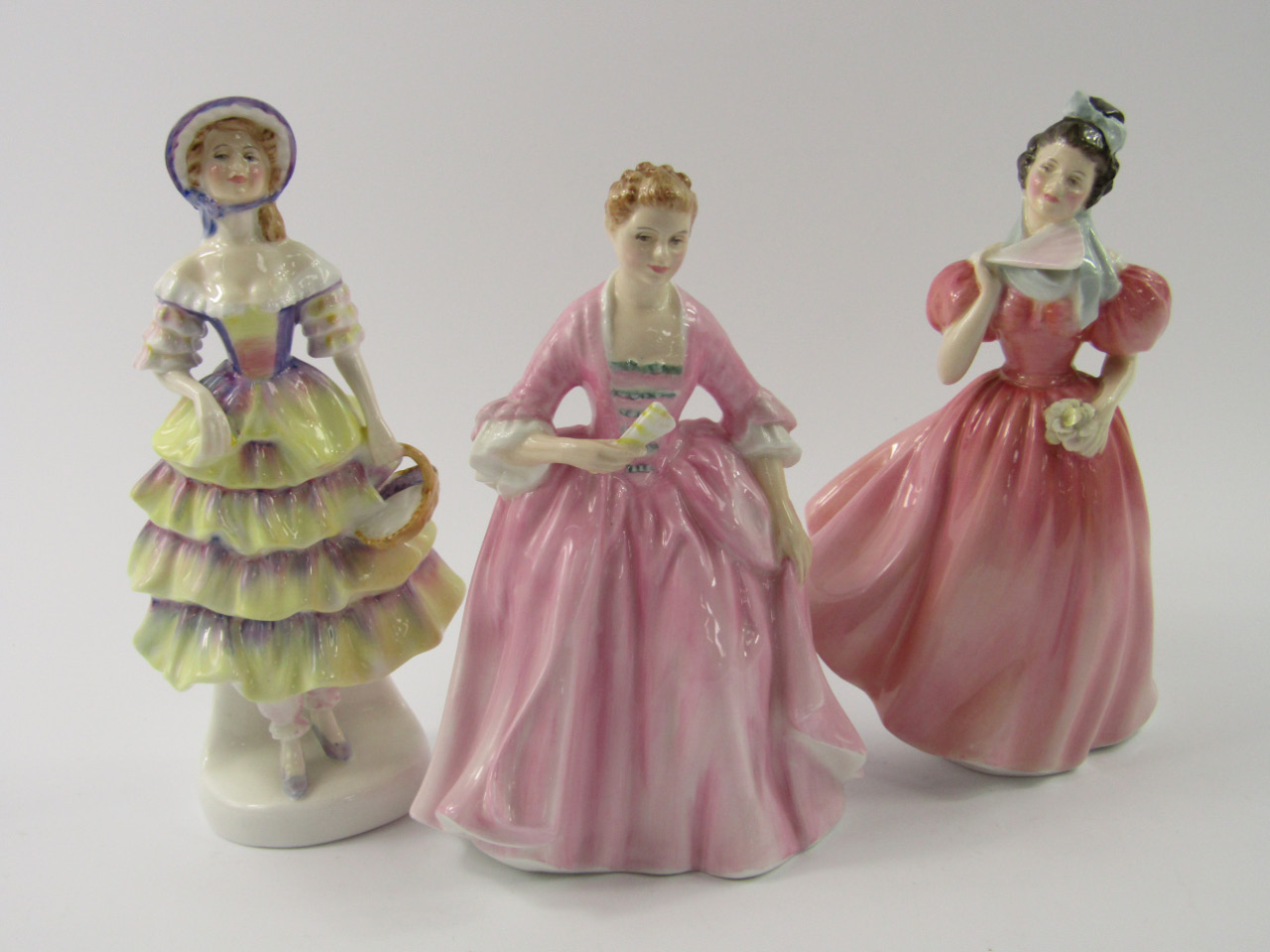 Appraisal: Three Royal Doulton figures comprising Meg HN Camellia HN and