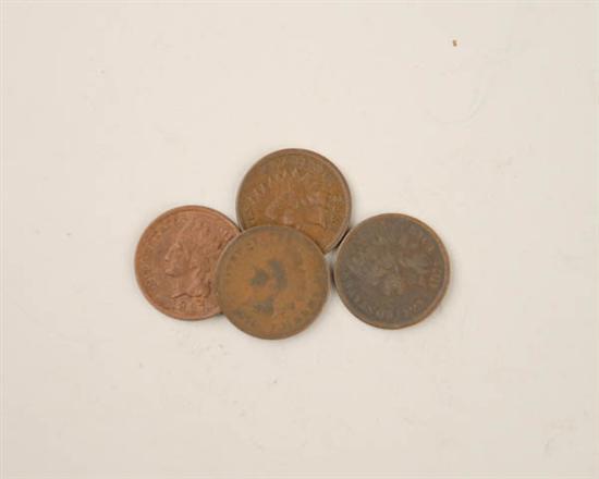 Appraisal: Four Indian Cents