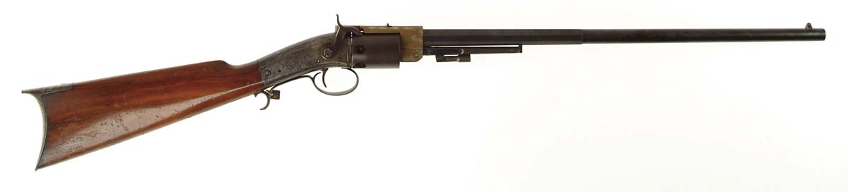 Appraisal: VERY RARE WARNER REVOLVING RIFLE SN Cal - part oct