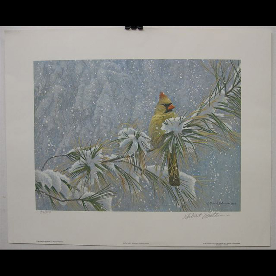 Appraisal: WINTER LADY - CARDINAL ROBERT BATEMAN - CANADIAN LIMITED EDITION