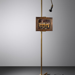 Appraisal: Arredoluce Italian Mid th Century Easel Lamp brass chrome-plated steel