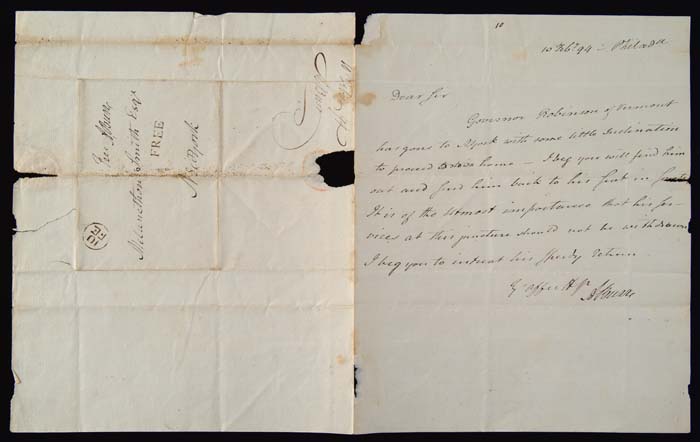 Appraisal: AARON BURR - SIGNED LETTER Political leader Vice President x