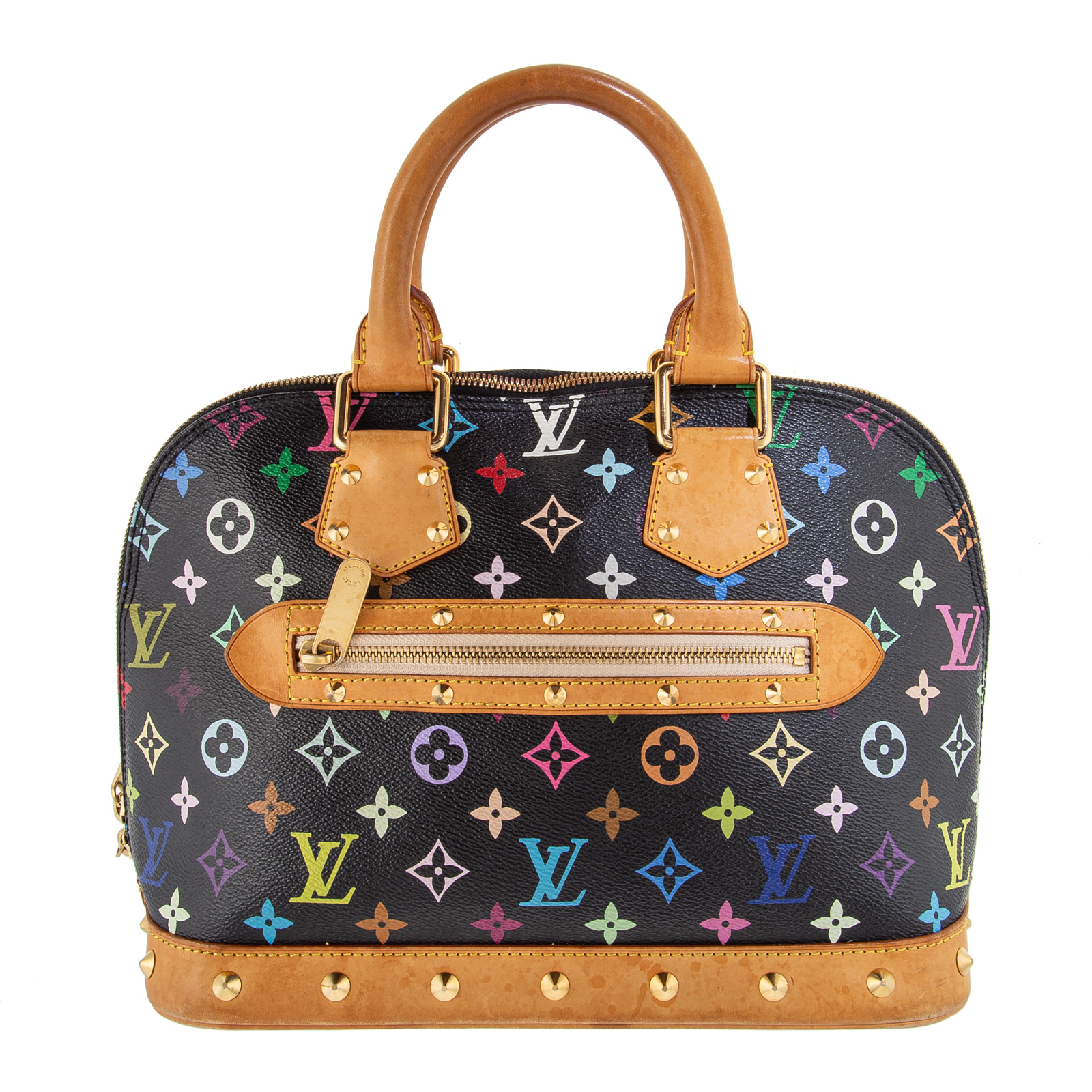 Appraisal: A LOUIS VUITTON TAKASHI MURAKAMI ALMA PM A black and