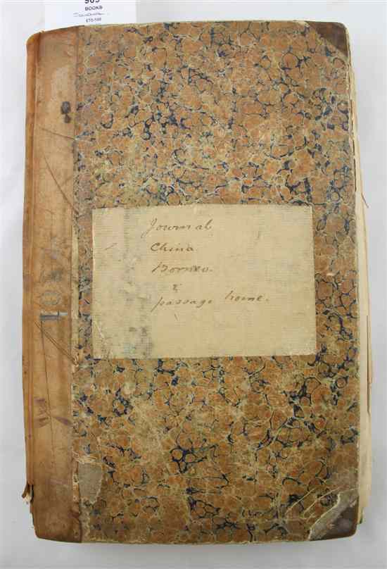 Appraisal: A th century private journal by Thomas Barrington Moore on