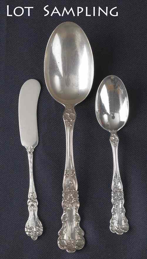 Appraisal: Group of sterling silver flatware ozt