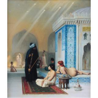 Appraisal: After Jean Leon Gerome French - Pool in a Harem