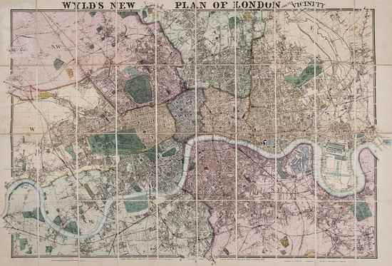 Appraisal: Cross Joseph Cross's New Plan of London showing from Stamford