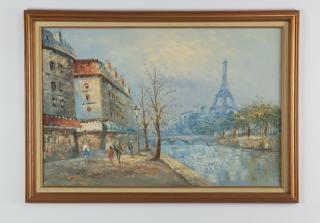 Appraisal: Caroline Burnett O c of Paris signed Caroline Burnett American