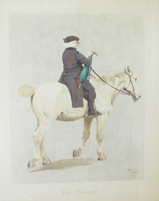 Appraisal: Cecil Aldin - Print of a figure entitled 'The Parson'