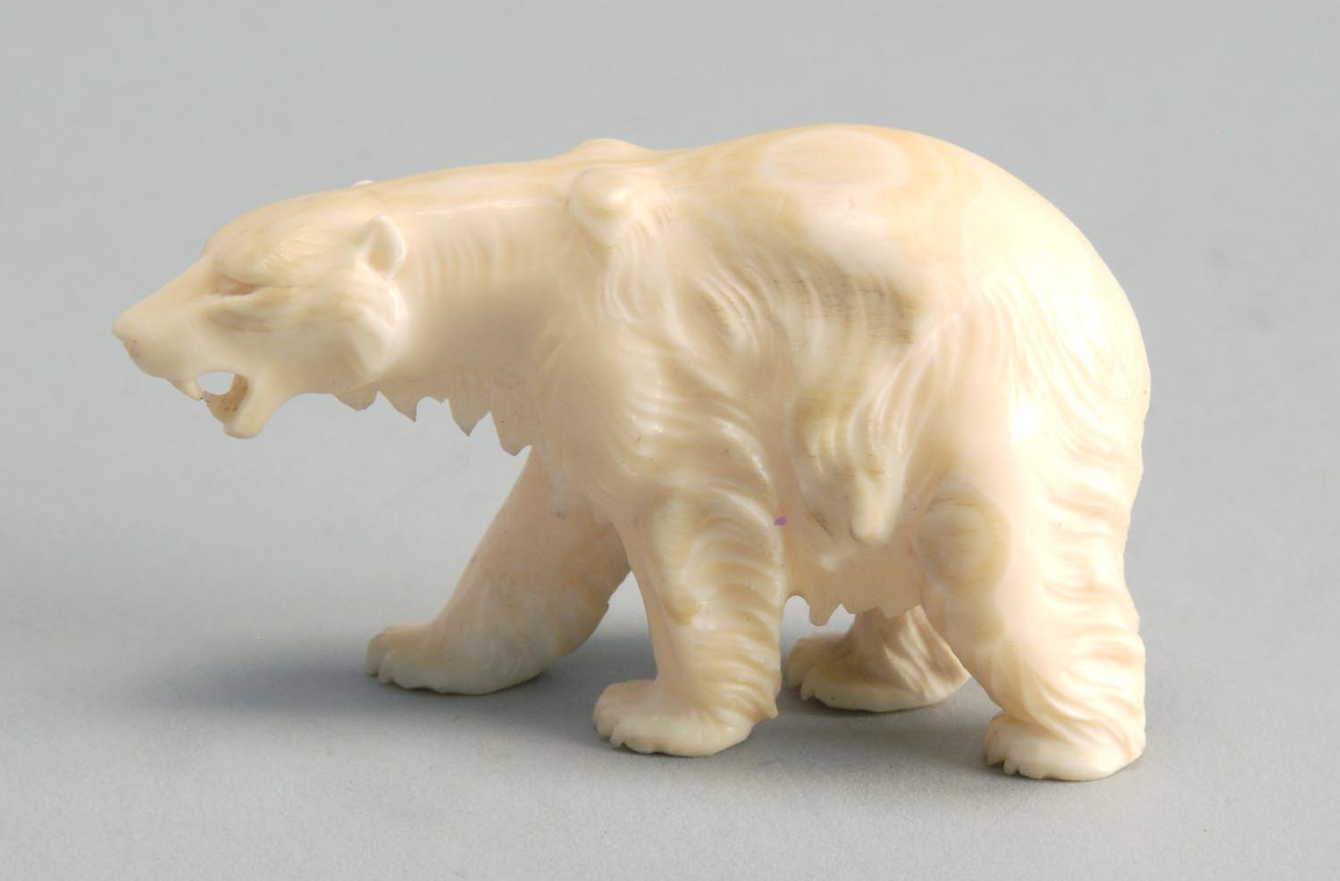 Appraisal: IVORY CARVING Meiji PeriodIn the form of a prowling bear