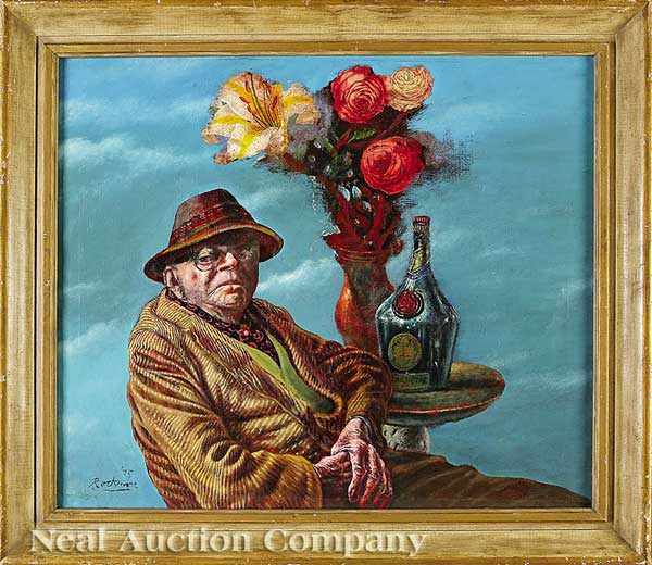 Appraisal: Noel Rockmore American New Orleans - Man with Flowers and