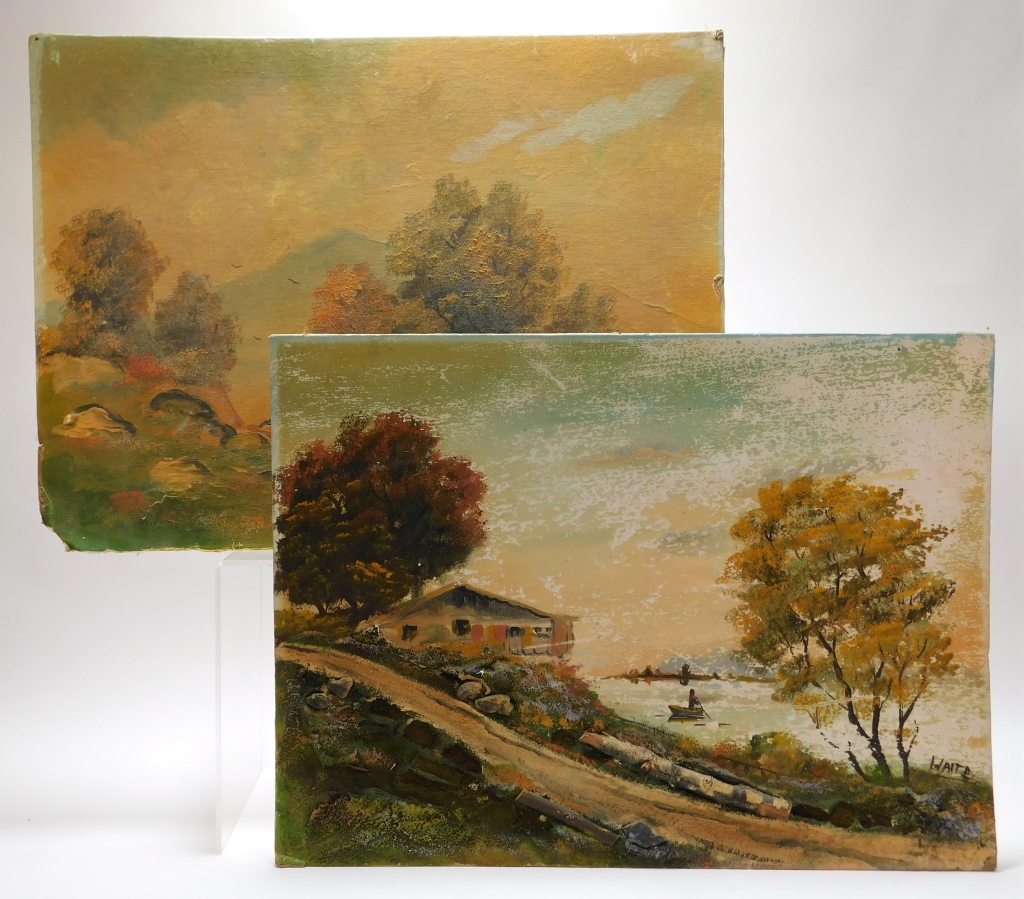 Appraisal: PR M C WAITE IMPRESSIONIST LANDSCAPE PAINTINGS Massachusetts th CenturyIncludes