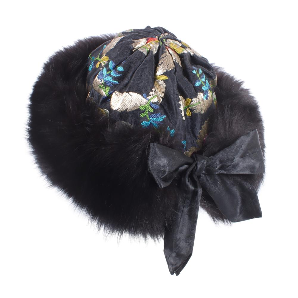 Appraisal: DO KHAM PHELGYE ORIGINAL TRADITIONAL TIBETAN HAT WITH BLACK FOX