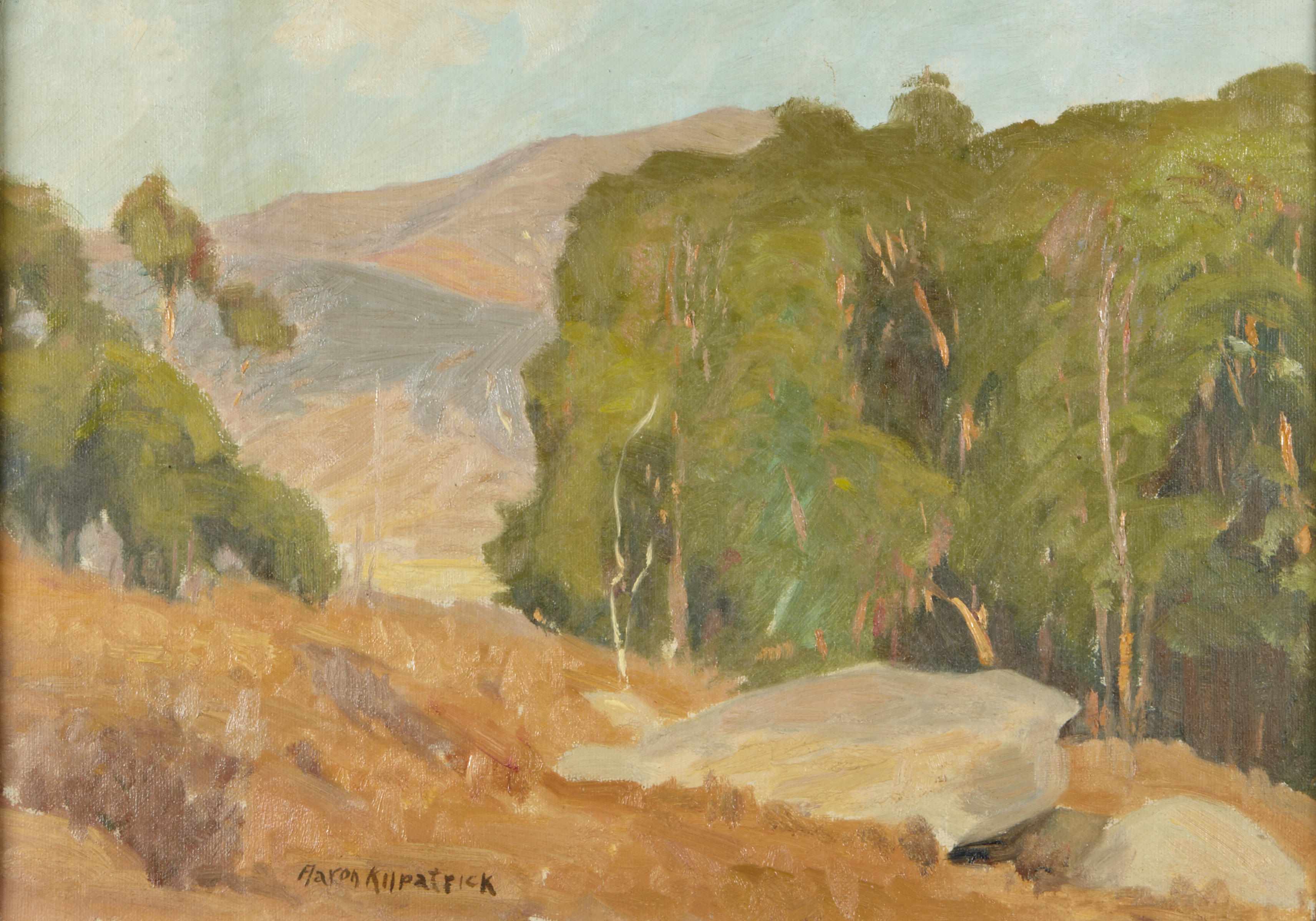 Appraisal: Aaron Edward Kilpatrick American - Distant Hills Eucalyptus Trees Summer