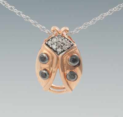 Appraisal: A Ladies' Ladybug Pendant k rose gold pendant in the