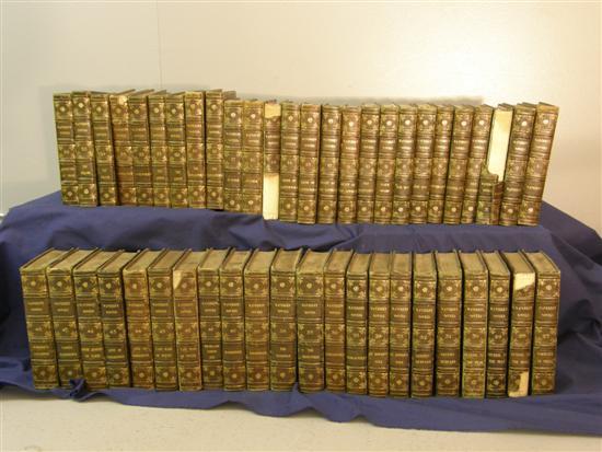 Appraisal: Green tooled and gilt leather Volumes of the Waverley Novels