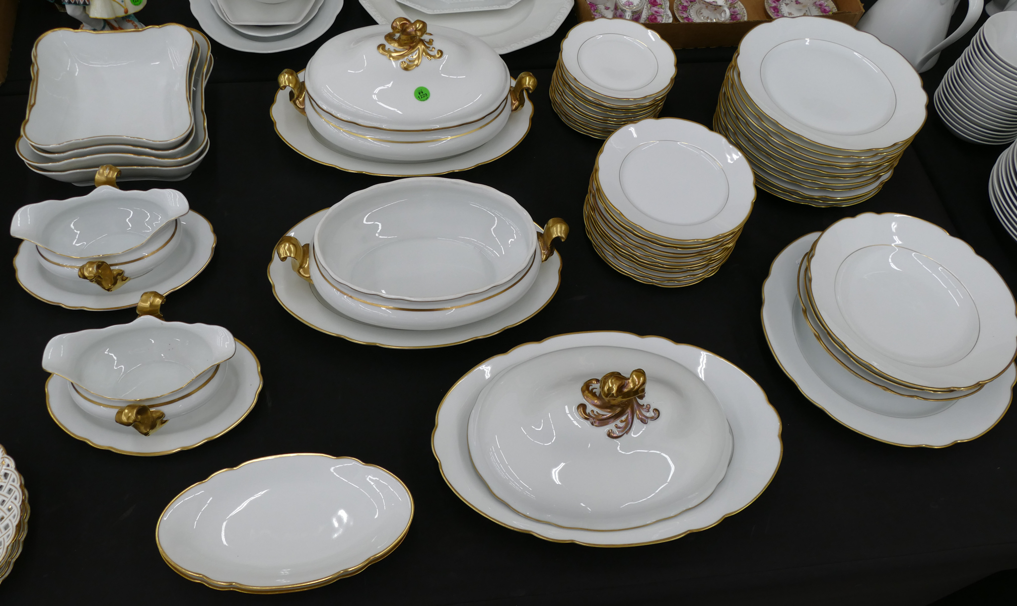 Appraisal: pc KPM Gold Rim Porcelain Dinnerware