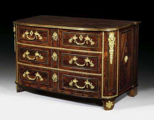 Appraisal: CHEST OF DRAWERS R gence from a Paris master workshop