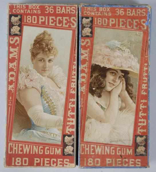 Appraisal: Lot of Adams Chewing Gum Boxes Description Two early chewing