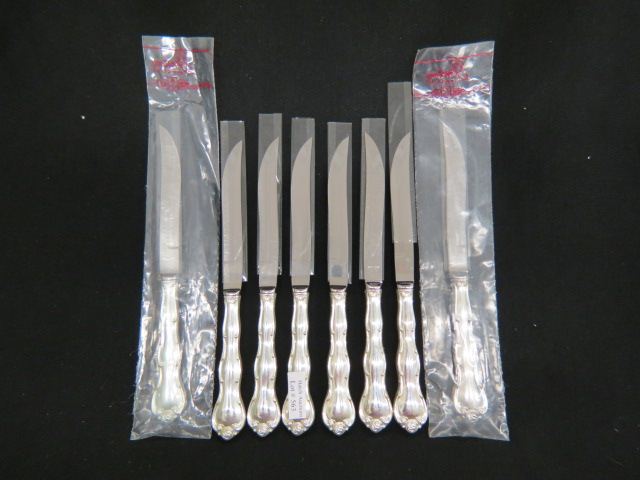 Appraisal: Gorham Rondo Sterling Steak Knives excellent unused pattern long