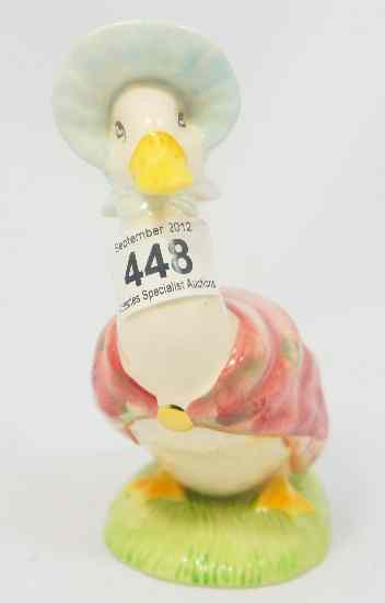 Appraisal: Beswick Large Size Beatrix Potter Figure Jemima Puddleduck Gold Button