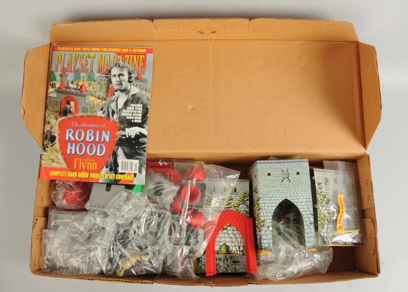 Appraisal: Marx Robin Hood Castle Play Set Includes original box nice