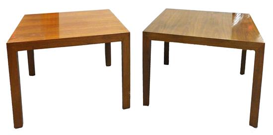 Appraisal: Mid-Century Edward Wormley for Dunbar pair cube end tables No