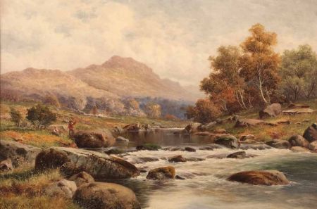 Appraisal: WILLIAM HENRY MANDER - BRITISH Signed and Dated Oil on