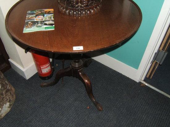 Appraisal: A Georgian mahogany circular tilt top tripod occasional table diameter