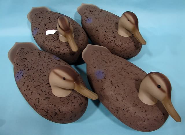 Appraisal: Set of Herters cork Black Duck decoys