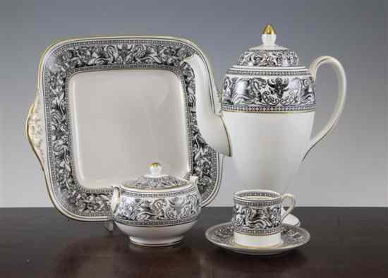 Appraisal: A Wedgwood Florentine bone china one hundred and seven piece