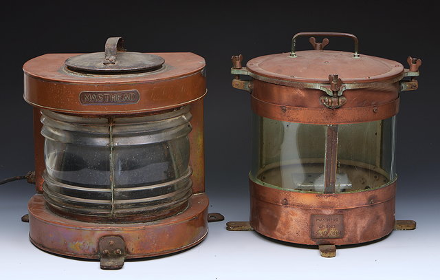 Appraisal: A LARGE COPPER SHIP'S ANCHOR LANTERN by Richard Pickersgill Sons