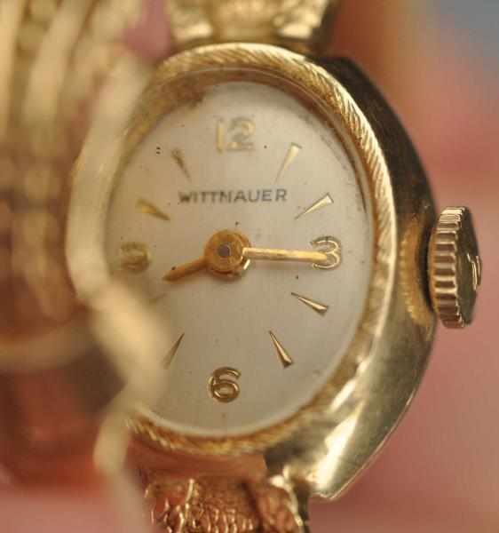 Appraisal: K Wittnauer Watch Co Watch Swiss-made jewel With flip over