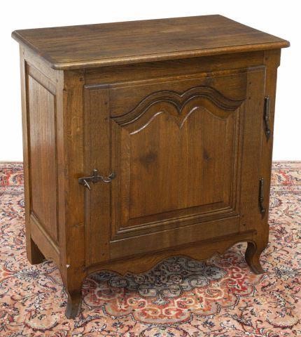 Appraisal: French Provincial Louis XV style oak confiturier cabinet early th