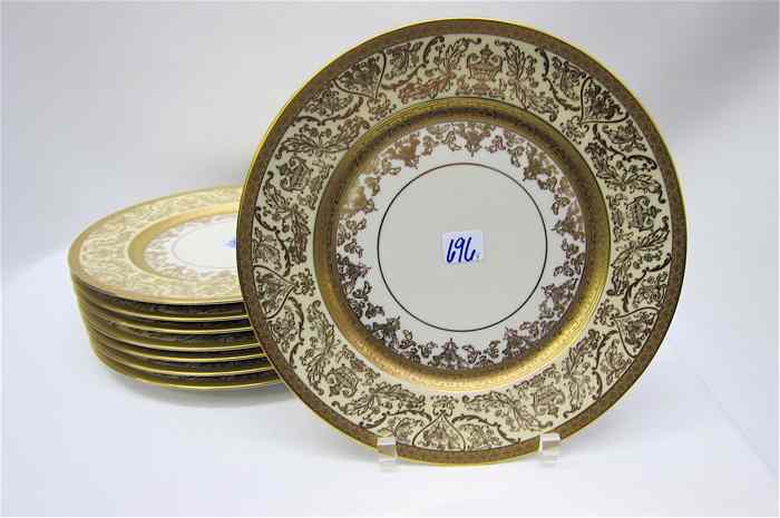 Appraisal: SET OF HEINRICH CO FINE CHINA PLATES DECORATED BY PICKARD