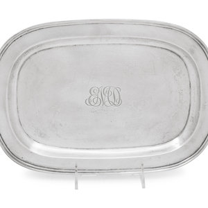 Appraisal: An American Silver Serving Tray Frank M Whiting and Co