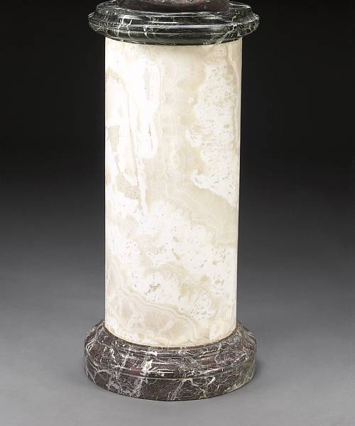 Appraisal: An Italian Neoclassical style marble pedestal late th century The