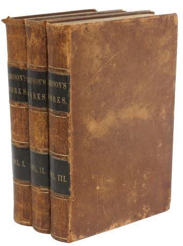 Appraisal: volumes Books The Works of Joseph Addison published by Harper