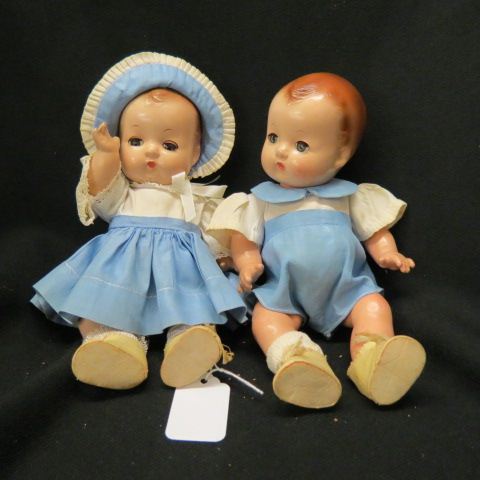 Appraisal: Efanbee Vintage Boy Girl Dolls all original