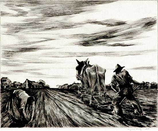 Appraisal: Alfred Hutty New York South Carolina - RURAL SOUTHdrypoint unframed