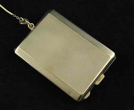 Appraisal: An engine-turned ct gold matchbook case g on a bi-colour