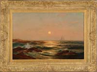 Appraisal: WARREN W SHEPPARD American - EVENING SAIL Oil on masonite