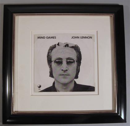 Appraisal: piece Record Jacket Signed Lennon John Philadelphia May rpm record