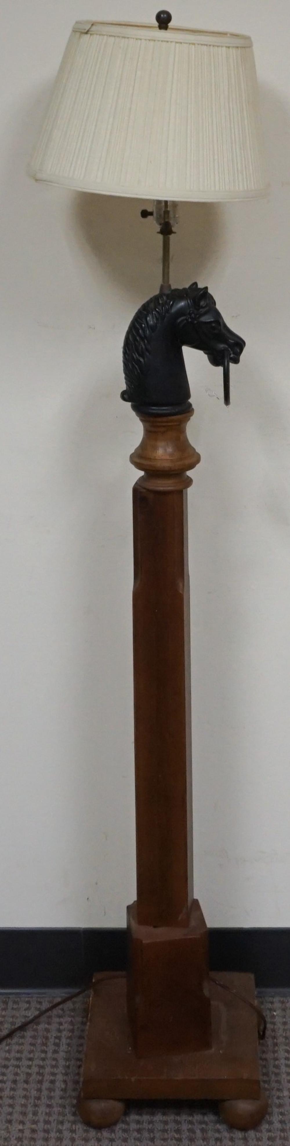 Appraisal: HITCHING POST-FORM FLOOR LAMP HEIGHT OVERALL IN CM Hitching Post-Form