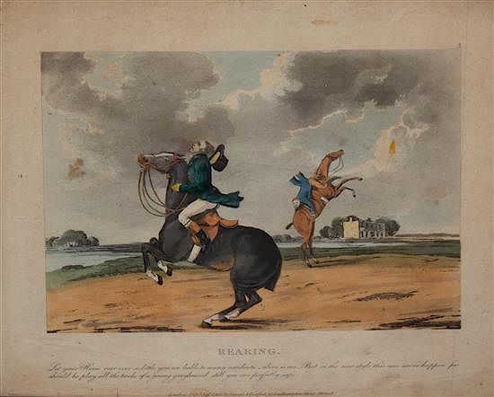 Appraisal: Six English Equestrian Prints Six English Equestrian Prints SECOND QUARTER