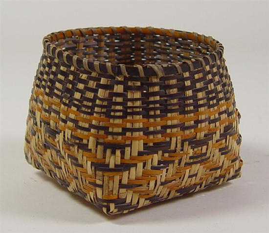 Appraisal: Cherokee Indian River Cane Basket Mid to late th Century