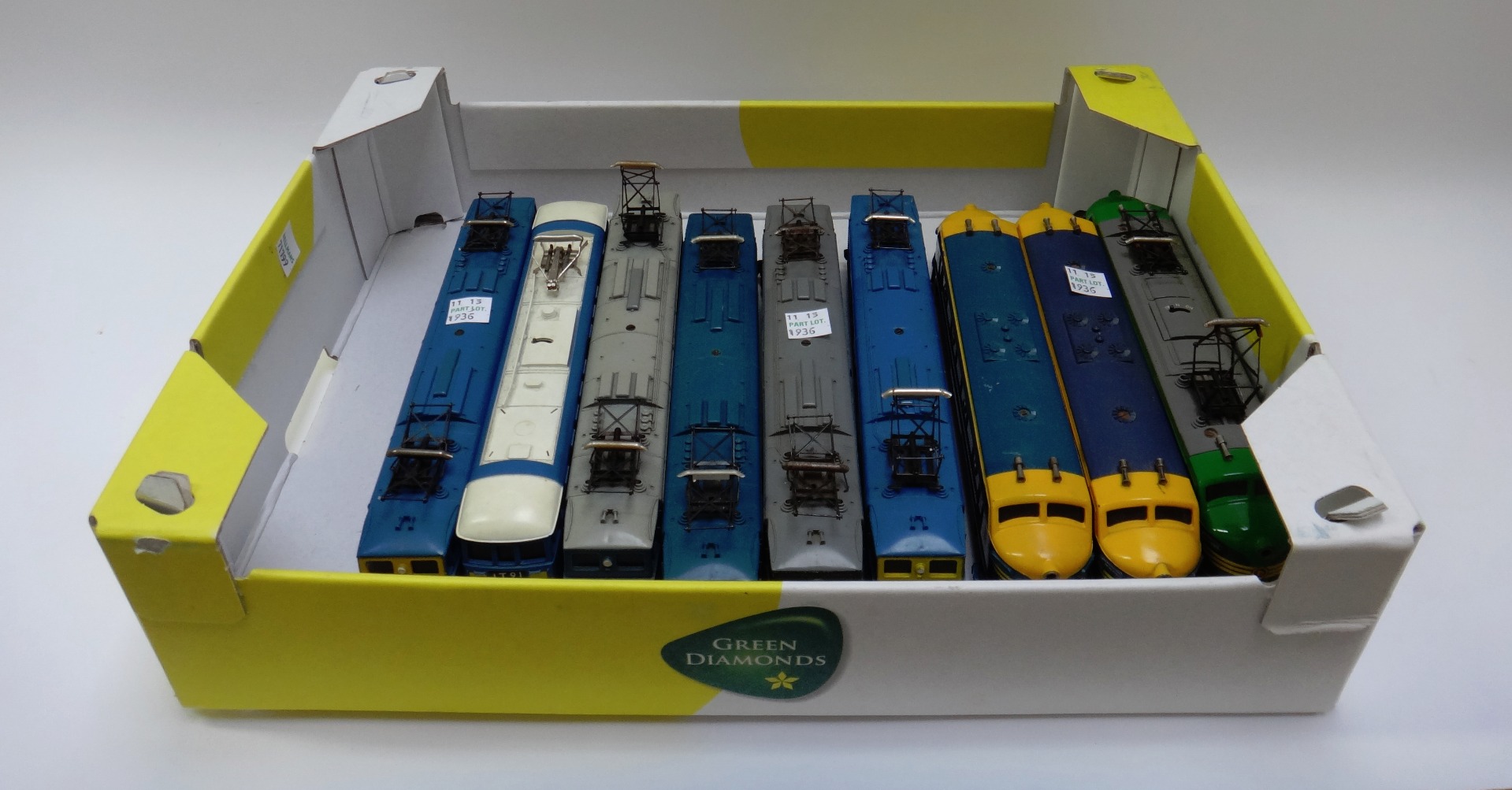 Appraisal: Nine Triang Hornby OO gauge overhead electric model locomotives