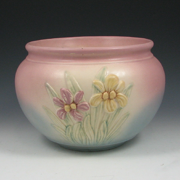 Appraisal: Hull Iris - Jardiniere Iris - jardiniere in pink and