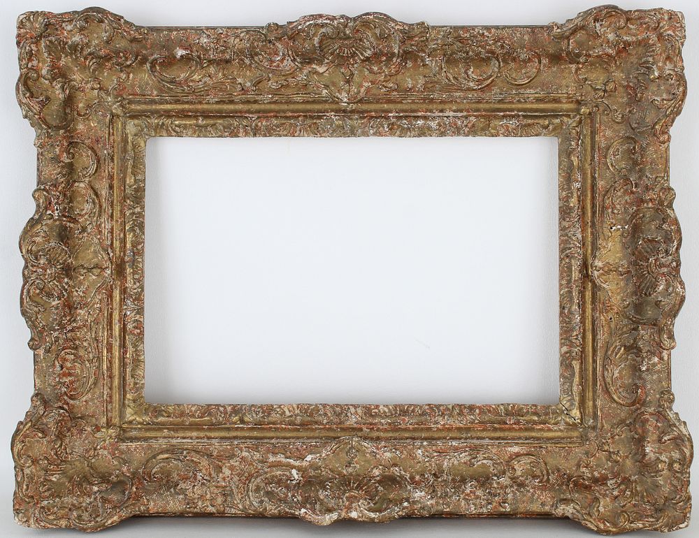 Appraisal: th C Carved Giltwood Frame Rabbet Size x in Overall